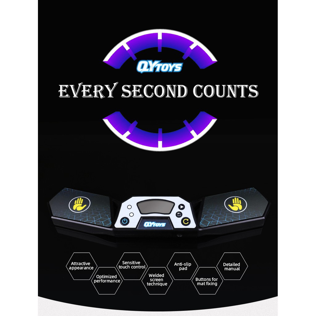 Qiyi Magic Cube Timer Competition Speed Stack Cup Racing Cube Mat อุปกรณ์ต่อพ่วงของเล่น