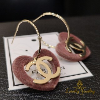 ต่างหูห่วงก้านเงิน CC LOVELY --925 Sterling Siliver--