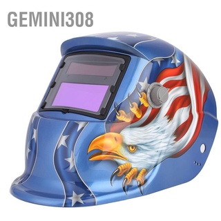 Gemini308 หมวกกันน็อกเชื่อม พลังงานแสงอาทิตย์ Tig Mig พร้อมหน้ากากปรับแสงอัตโนมัติ