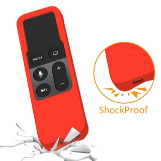 ❤tamymy❤Protective Case for Apple TV 4K 4th Gen Siri Remote Control Silicone Anti-scratch Remote Control Case Sleeve