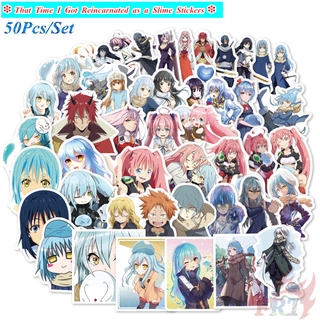 ❉ That Time I Got Reincarnated as a Slime Series 01 สติ๊กเกอร์ ❉ 50Pcs/Set Anime Rimuru Tempest Mixed Luggage Laptop Skateboard Doodle สติ๊กเกอร์