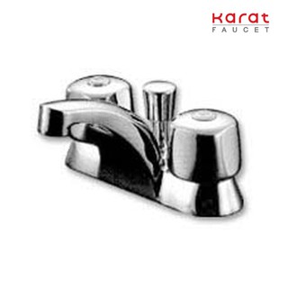 Karat Faucet ก๊อกผสมอ่างล้างหน้า 4" +ป๊อบอัพ โครเมี่ยม รุ่น EB90-50