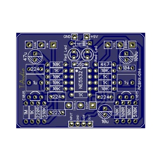 T-audio PCBFX-094 ตาม J. แป้นเหยียบเอฟเฟคกีตาร์ Rockett touch OD Overdrive PCB 1590B