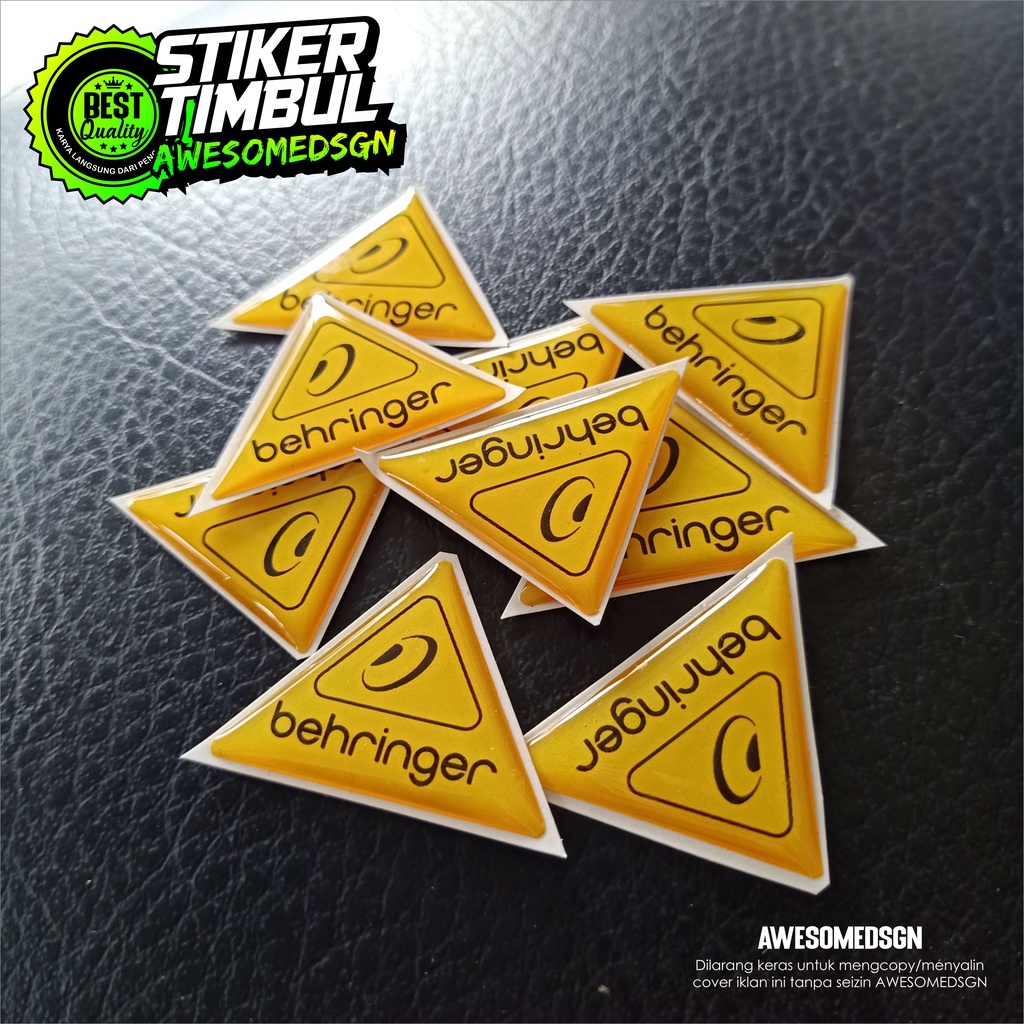 3d FLEXIBLE SOUND AUDIO BEHRINGER สติ๊กเกอร์นูน EMBLEM