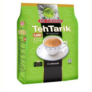 Aik Cheong Teh Tarik 3 in 1 Classic Milk Tea Beverage ชาผสมกาแฟ (ชาผสมกาแฟปรุงสำเร็จชนิดซอง) มี 15 ซอง ซองละ 40g (600g)