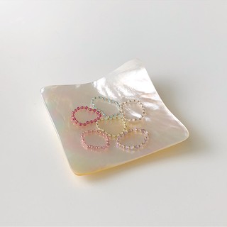 Winterwinter Jewelry Silver925 : แหวนหินแท้ยางยืด ใส่ง่ายมากไม่รัดนิ้ว มีหลายสีให้เลือก