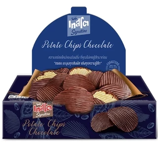 เทสโต ซิกเนเจอร์ โปเตโต้ชิปส์ ช็อกโกแลต แผ่นหยัก 55 กรัม Tasto Signature Potato Chips Chocolate 55 g