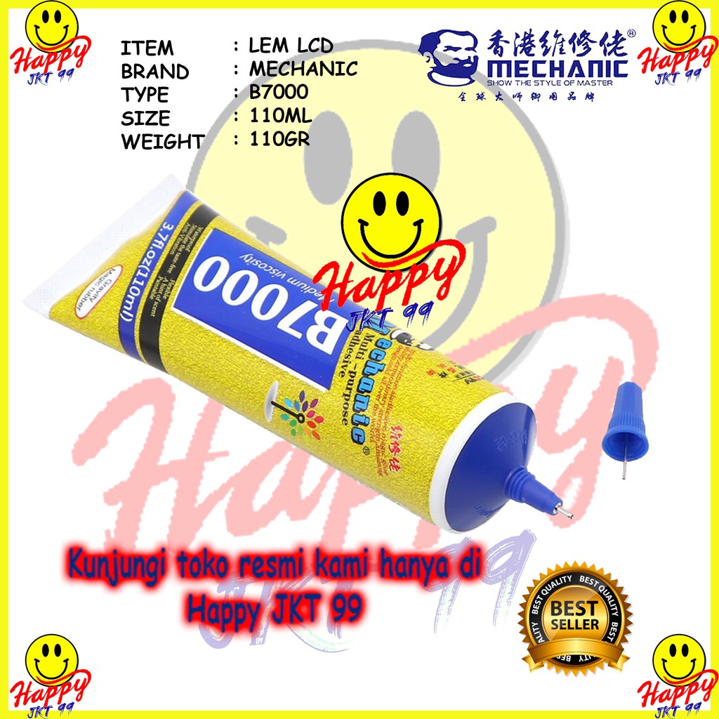 [ HAPPY JKT 99 ] MECHANIC B7000 B 7000 LCD TOUCHSCREEN GLUE 110ML 110 ML