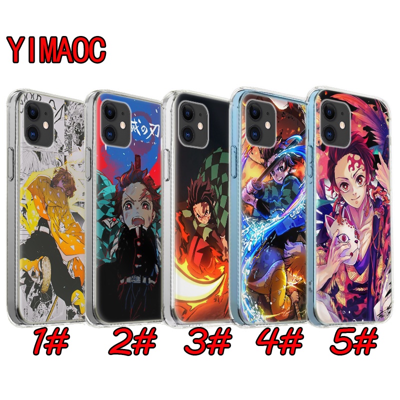 เคส TPU นิ่ม ลายอนิเมะดาบพิฆาตอสูร 188YPJ สําหรับ iPhone 6 6S 7 8 Plus X XS XR 11 Pro Max