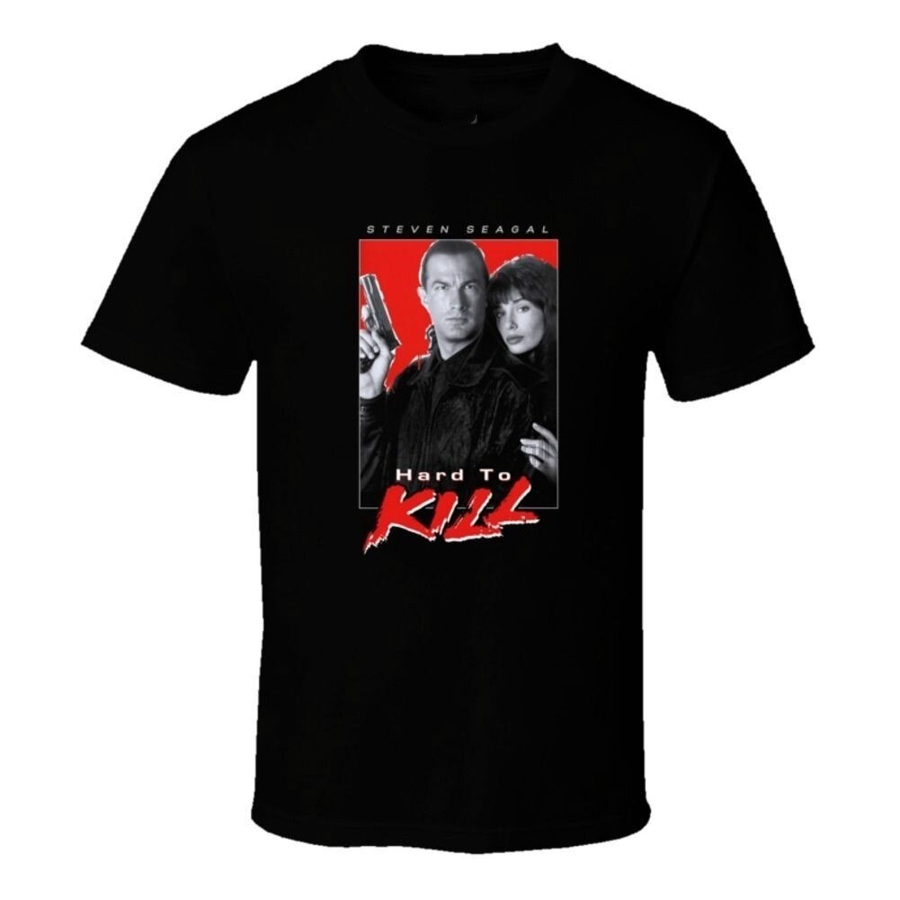 Hard To Kill เสื้อยืดผู้ชาย Steeven Seagal Action Movie Marked สําหรับ Death