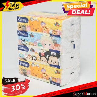 🔥HOT🔥 คลีเน็กซ์ มิกกี้ซอฟท์ ขนาด 115 แผ่น แพ็ค 4 ห่อ Kleenex Mickey Facial Soft 115 Sheets 4 Packs