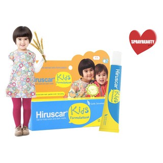 Hiruscar Kids ฮีรูสการ์ คิดส์ 10g.  ของแท้100%ทาแผลเป็นเด็กอ่อนโยน ช่วยลดเลือนรอยแดง รอยดำ ทำให้แผลเป็นของเด็กนุ่มขึ้น