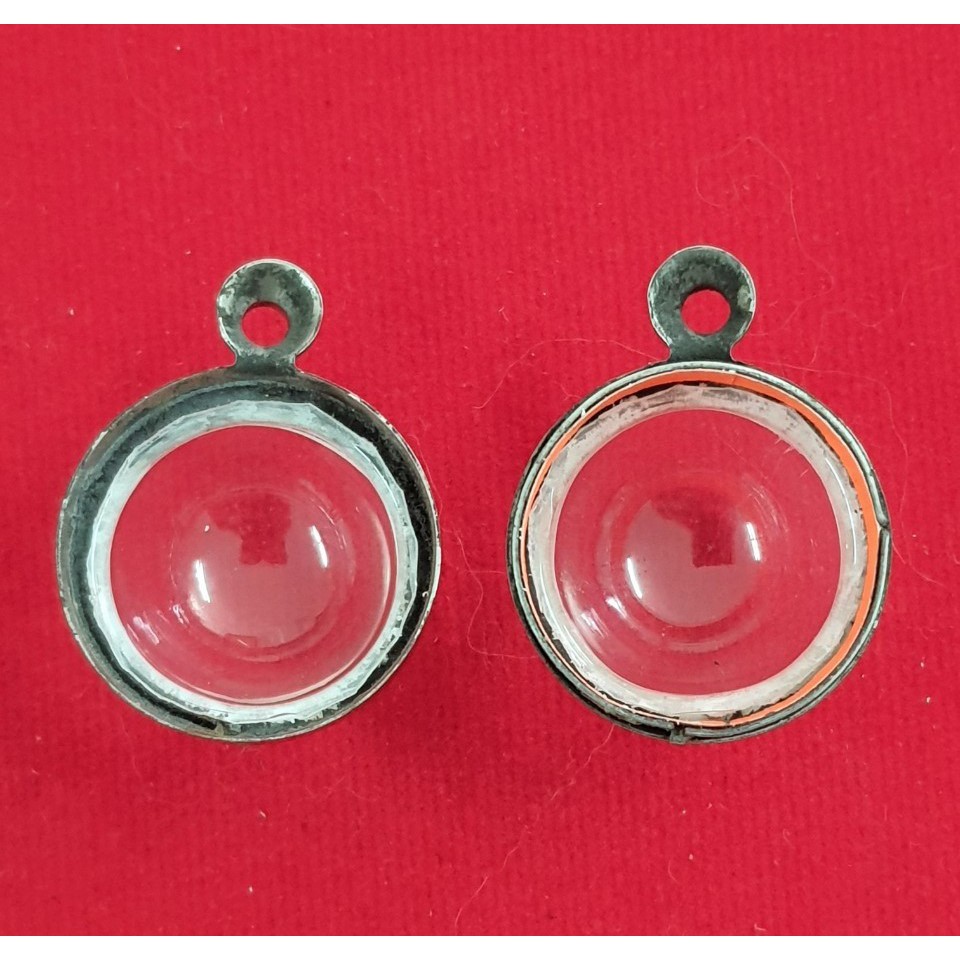 กรอบพระแสตนเลสใส่ลูกอม / ชาญหมาก หรืออื่นๆ ที่มีขนาดใกล้เคียง กรอบหน้าเรียบเงา พร้อม ห่วงแสตนเลส และแผ่นโฟม มีหลายขนาด - รูปที่ 4