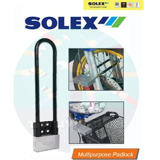 กุญแจล๊อคเอนกประสงค์  Solex คอยาวพิเศษ 11 นิ้ว