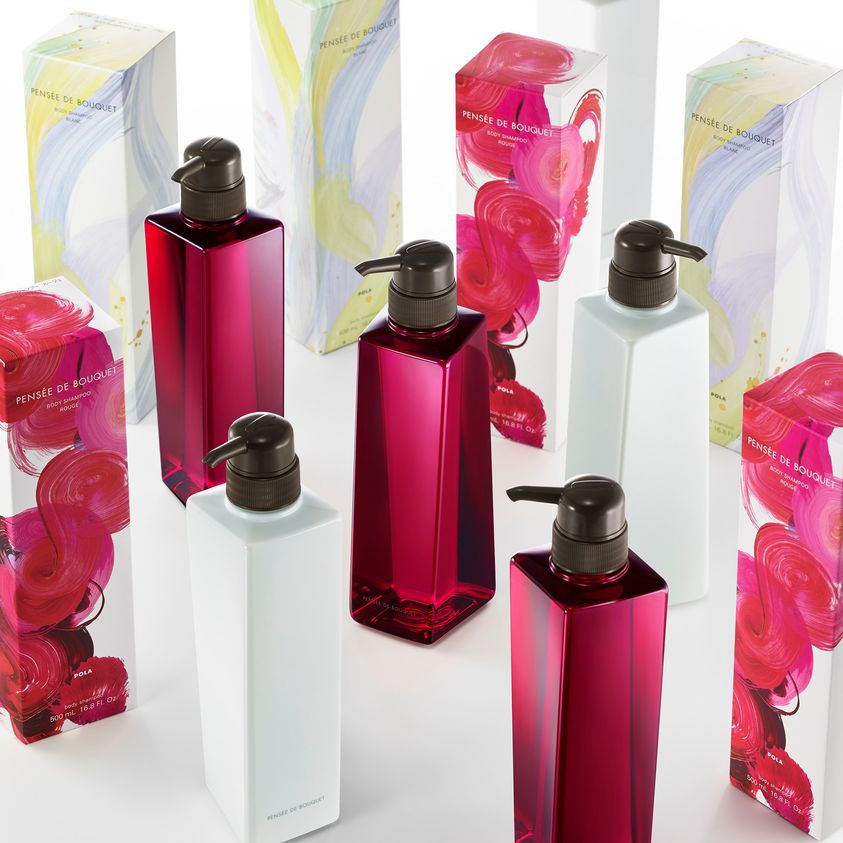 POLA  ครีมอาบน้ำ PENSÉE DE BOUQUET เพนเซ เดอ บูเก้ บอดี้ แชมพู เซ็ต รูจน์