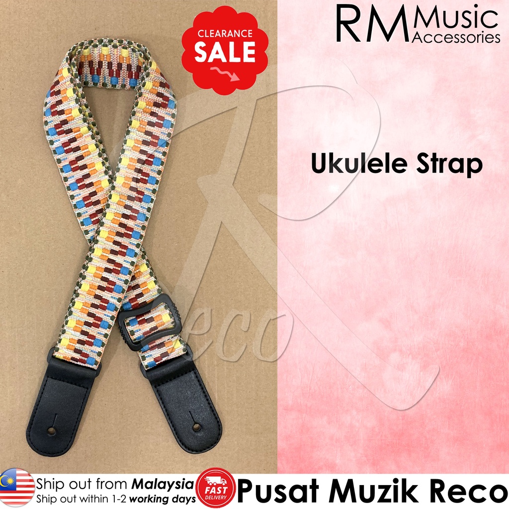 RM สายอูคูเลเล่แบบปรับได้คุณภาพสูง 1.5 นิ้วสายคล้องคอ Ukulele CLEARANCE OFFER