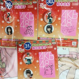 JAPAN Banpresto AKB48 PINS SET + CARD เซ็ต เข็มกลัด การ์ดลายเซ็นต์ เอเคบี 48 ไอดอล ลิขสิทธิ์แท้ ของสะสม โอตะ โอตาคุ