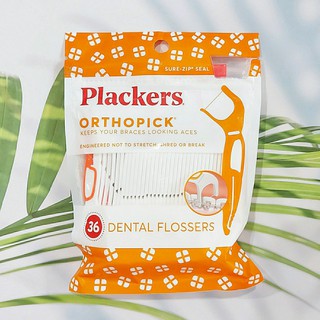 ไหมขัดฟัน สำหรับคนจัดฟัน Orthopick Dental Flossers 36 Count (Plackers®)