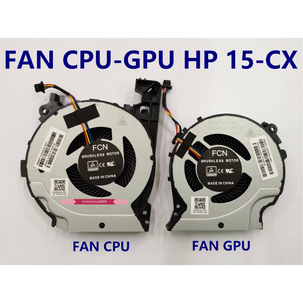 พัดลม HP COMPAQ FAN CPU GPU 15-CX 15-CE 15-AX 15-AK 15-AB 15-N 15-J 15-AU 15-N 15-DB 14-BA