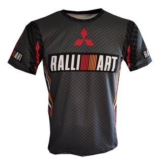 เสื้อยืด พิมพ์ลาย Mitsubishi Ralli Art Racing maglietta 3D rally Lancer Evolution Evo 3 6 8