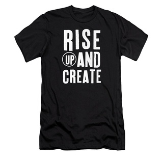 เสื้อยืดผ้าฝ้ายเสื้อยืด พิมพ์ลาย Linda Woods Rise Up And Create Art สําหรับผู้ชายL XL  XXL 3XL