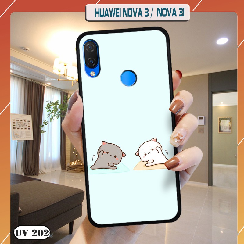 เคส HUAWEI Nova 3- Nova 3i - ขอบยืดหยุ่นและด้านหลังด้าน