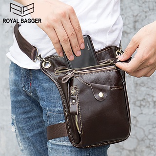 Mens True Leather Waist Packs