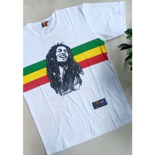 เสื้อยืด พิมพ์ลาย Bob Marley reggae rasta