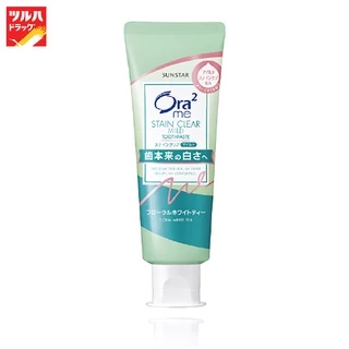 โอราทู มี สเตนเคลียร์ ยาสีฟันกลิ่นชาขาว 125 กรัม/Ora2 Toothpaste Stain Clear Mild Floral White Tea 125 G.