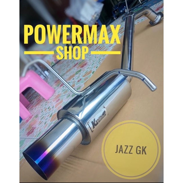 ท่อไอเสีย Jazz Gk ชุดคิท ตรงรุ่น ใบกลาง และใบยาว ปากตรง ขนาดหม้อ 8นิ้ว และ12นิ้ว เสียงนุ่มๆแน่นๆ อัตตราเร่งดีขึ้น