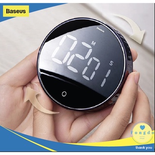 [ถูกแท้/ส่งเร็วมาก🇹🇭]Baseus Digital Timer เครื่องตั้งเวลา เครื่องนับเวลาถอยหลัง มีแม่เหล็ก Countdown Kitchen Timer Count