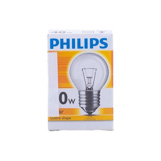 หลอดไส้ปิงปอง LUSTRE CL40WE27 CL PHILIPS | PHILIPS | LUSTRE CL40WE27 หลอดไส้ หลอดไฟ Lighting &amp; Ceiling Fans Shock Price