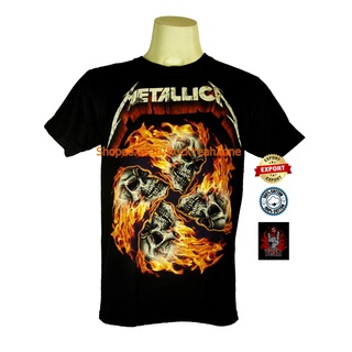 เสื้อวง Metallica เสื้อไซส์ยุโรป เมทัลลิกา PTA1184 เสื้อยืดแฟชั่นวงดนตรี