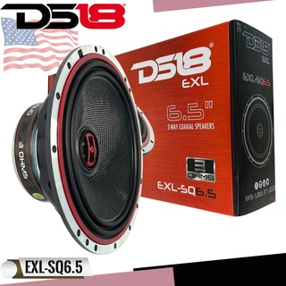 💥งานแท้💥 ลำโพงติดรถยนต์ 6"นิ้ว DS18 รุ่นEXL-SQ6.5 ลำโพงแกนร่วม 2ทาง กำลังขับ 400วัตต์ 3โอมห์ (คู่) ให้เสียงสไตล์ SQ