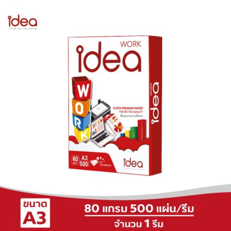 Ideawork a3 80g. (ออกใบกำกับภาษีได้)
