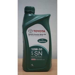 น้ำมันเครื่องโตโยต้า TOYOTA เบนซิลกึ่งสังเคราะห์ 10W-30 แท้ (1L)