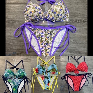 Bikini ผูกโบว์หน้า👙มีฟองน้ำ สั่งวันนี้ได้พรุ่งนี้🚚💨📦 มีหลายรายให้เลือกเลื่อนดูก่อนได้ค่ะ 🙏🏻