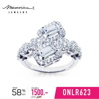 Memorine Jewelry แหวนเงินแท้ 925 ฝังเพชรสวิส (CZ) : ONLR623