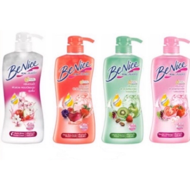 บี ไนท์(คละสูตรมี4สี) ครีมอาบน้ำ 450มล(1ขวด)