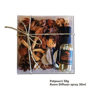 Aroma&amp;More ชุดบุหงาคละแบบโทนธรรมชาติ+น้ำหอมกระจายกลิ่นชนิดสเปรย์ /Potpourri Assorted with Diffuser Spray 30ML