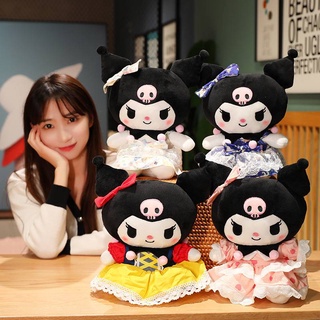 Ns3 Sanrio Kuromi Dress Up Plush Toys คอสเพลย์ Snow White Dress Stuffed Dolls ของขวัญสําหรับเด็กผู้หญิง ตกแต่งบ้าน ของเล่นเด็ก