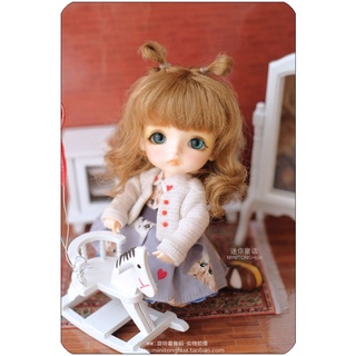 【BJD Wig】วิกผม ขนาดเล็ก 5-11 นิ้ว 1/8 1/6 1/4 1/3 BJD OB11 JD544 Blythe DW014