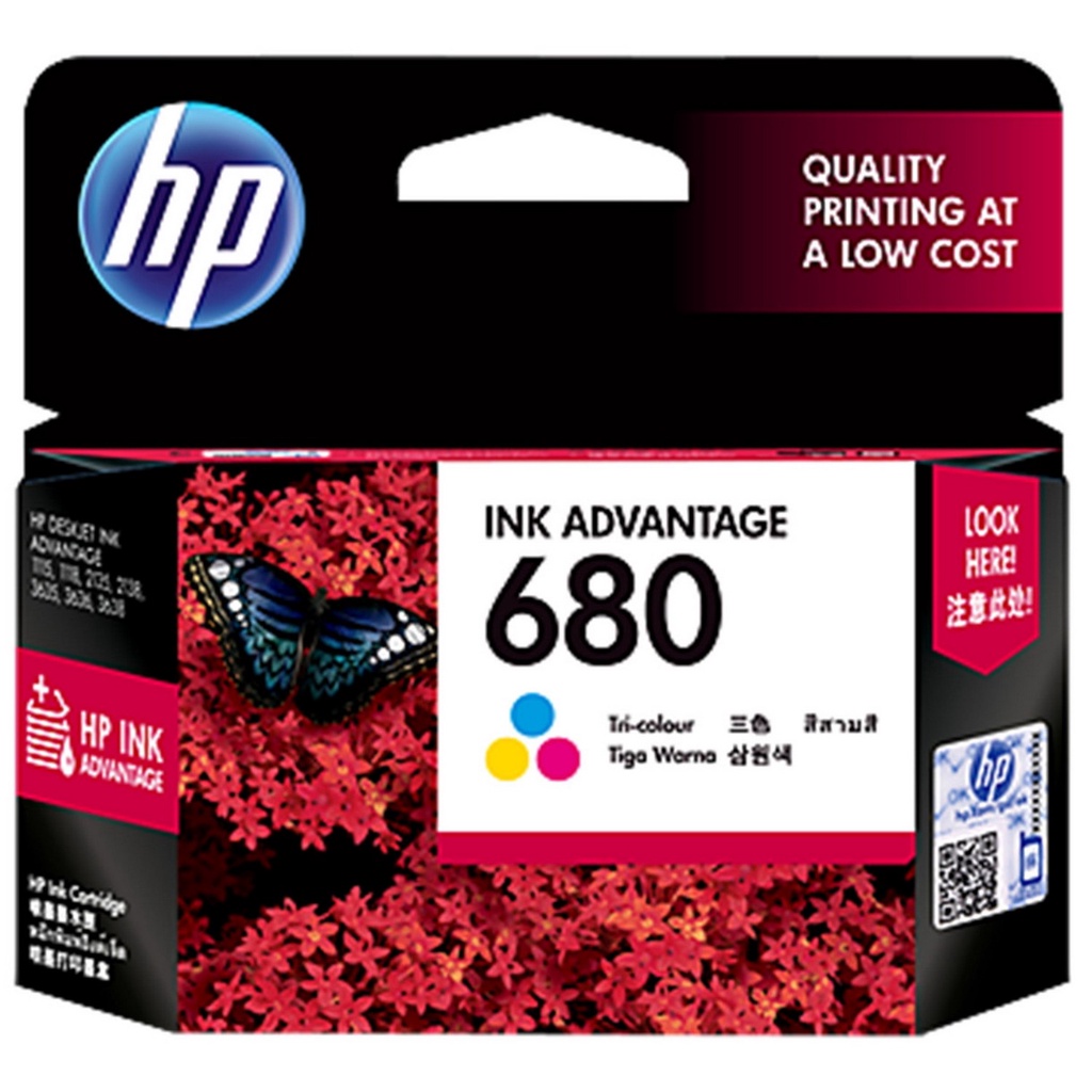 HP 680 Tri-color Original Ink Advantage Cartridge