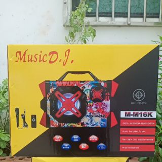 ตู้ลำโพงบลูทู Music DJ เเบบพกพา รุ่นM-M16K