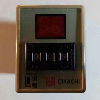 Timer ไทม์เมอร์ CIKACHI AH3D-DM 220V ตั้งเวลาได้ 0.01วินาที - 99ชั่วโมง ฐาน Socket 8 ขา NO NC เลือกได้