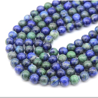 1 St 42cm Natural Azurite Malachite Stone Beads Strand  6 mm 8mm 10 mm 12 mm Round Bead 15.5” long strand available