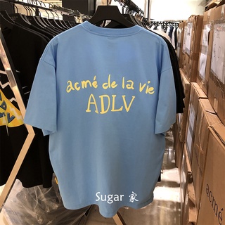 [S-5XL] Adlv เสื้อยืดแขนสั้น พิมพ์ลายกราฟฟิติตัวอักษร ทรงหลวม เรียบง่าย อเนกประสงค์