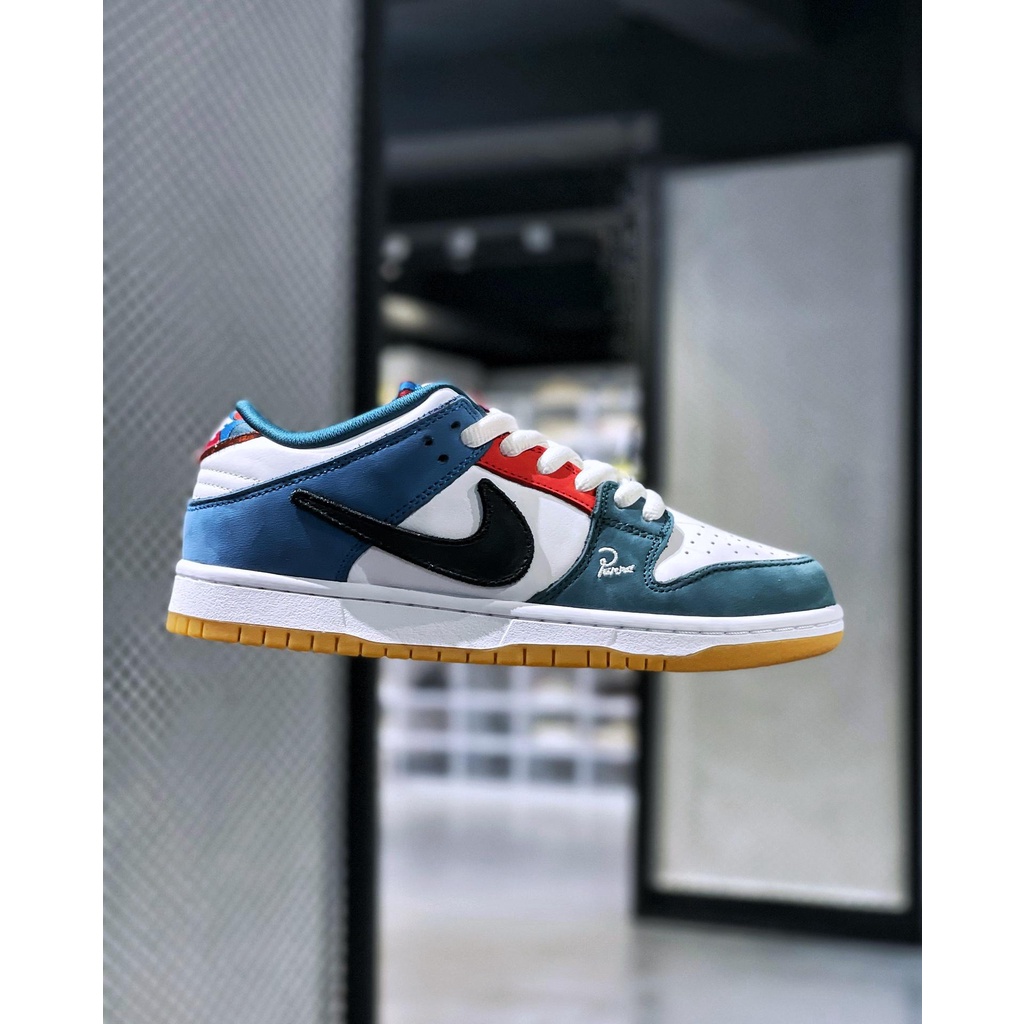 arra X Nike Sb Dunk Low ro white blue red stitching mandarin duck # ...