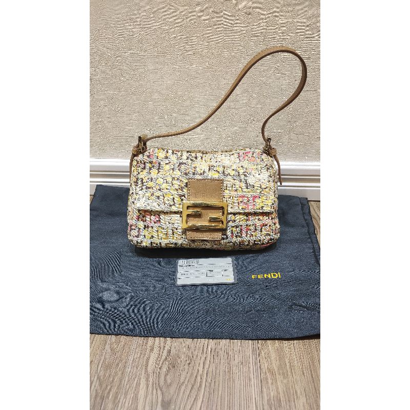 Fendi  limited baguette multicolor bag.