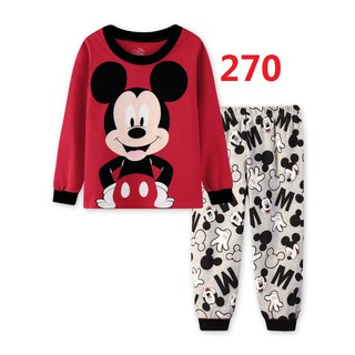 ชุดนอนเด็กเด็กชาย Disney Mickey 2 ชุดเสื้อแขนยาว + กางเกง